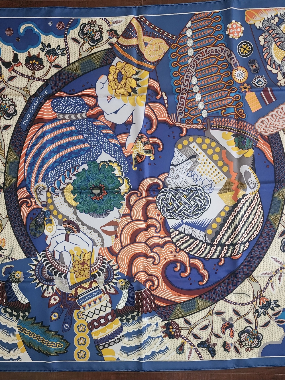 Hermès Duo Cosmique scarf 90